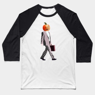 Dwight Schrute Halloween Pumpkin Head Baseball T-Shirt